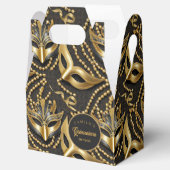 仮装キンセアニェラパターンブラック金ゴールドID1031 フェイバーボックス (オープン)