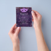 仮装キンセアニェラパープルの予算の招待 チラシ (手)