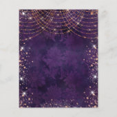 仮装キンセアニェラパープルの予算の招待 チラシ (裏面)