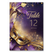 仮装キンセアニェラパープル金ゴールドID1031 テーブルナンバー (正面)