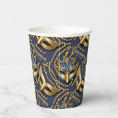 仮装キンセアニェラビーズマスク青ID1031 紙コップ (右)