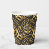 仮装キンセアニェラビーズマスク黒ID1031 紙コップ (右)