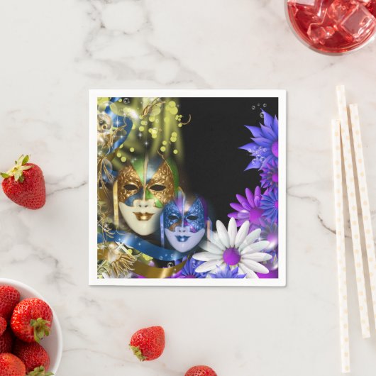 仮装キンセアニェラベネチアンマスク スタンダードカクテルナプキン (インサイチュ)