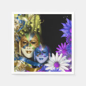 仮装キンセアニェラベネチアンマスク スタンダードカクテルナプキン (正面)