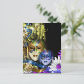 仮装キンセアニェラベネチアンマスク ポストカード (スタンド正面)