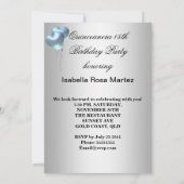 仮装キンセアニェラ15ブルーバースデーパーティー 招待状 (裏面)