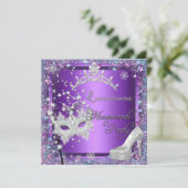 仮装キンセアニェラ15thパーティーパープルティアラ 招待状 (スタンド正面)