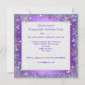 仮装キンセアニェラ15thパーティーパープルティアラ 招待状 (裏面)