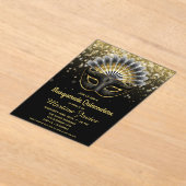 仮装スタイリッシュキンセアニラ15誕生日 アクリル招待状 (レイダウン)