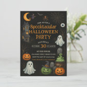 仮装スポオクタキュラハローウィンパーティ招待状 招待状 (スタンド正面)