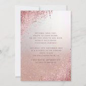 仮装ダイヤモンドラグジュアリーバラ金ゴールドスウィート16 招待状 (裏面)