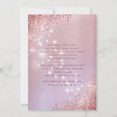 仮装ダイヤモンドラグジュアリーバラ金ゴールドスウィート16 招待状 (裏面)