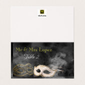 仮装テーブルのシーティングカード (外部フラット)