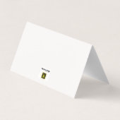 仮装テーブルのシーティングカード (裏面)