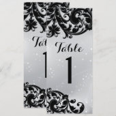 仮装テーブル番号カード 招待状 (正面/裏面)