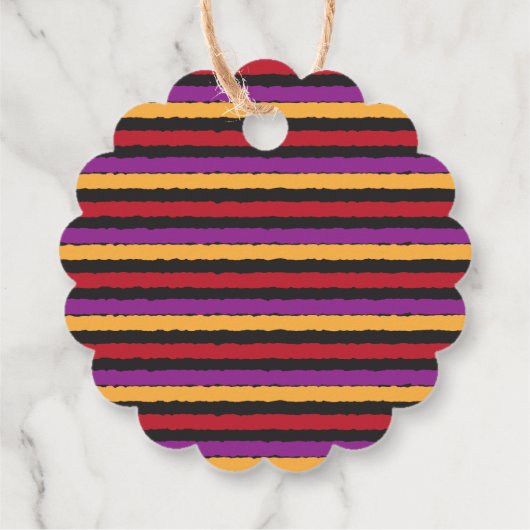 仮装ハロウィーンの子どもメッセージカード フェイバータグ (裏面)