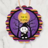 仮装ハロウィーンの子どもメッセージカード フェイバータグ (正面)