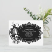 仮装ハロウィーンの衣装パーティの招待状 招待状 (スタンド正面)