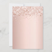 仮装バラ金ゴールドグリッターダストスウィート16 招待状 (裏面)