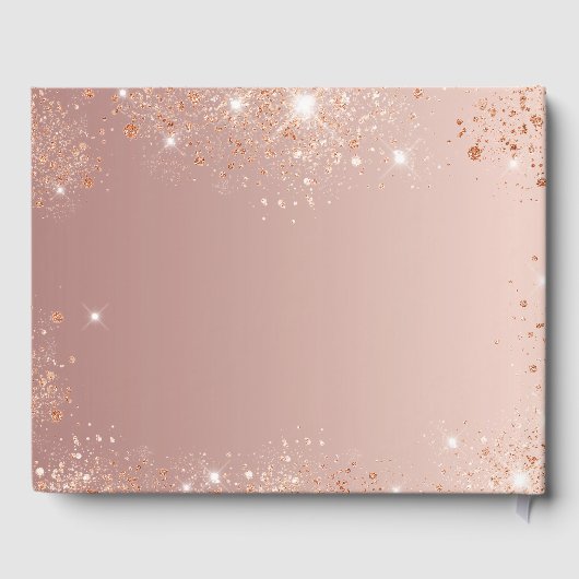 仮装バラ金ゴールドグリッター誕生日パーティー ゲストブック (裏面)