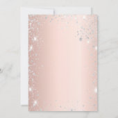 仮装バラ金ゴールドシルバーグリッターキンセアニェラ 招待状 (裏面)