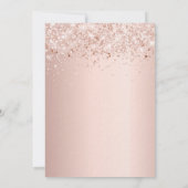 仮装バラ金ゴールドスウィート16ラグジュアリー 招待状 (裏面)