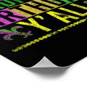 仮装パレード誕生祝いパーティーマルディ ポスター (角)