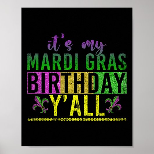 仮装パレード誕生祝いパーティーマルディ ポスター (正面)