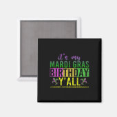仮装パレード誕生祝いパーティーマルディ マグネット (正面/裏面)