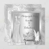 仮装パーティーファブラス50誕生日ダイヤモンド 招待状 (正面/裏面)