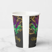 仮装パーティーマジカルナイトグリーンパープル金ゴールド 紙コップ (左)