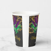 仮装パーティーマジカルナイトグリーンパープル金ゴールド 紙コップ (右)