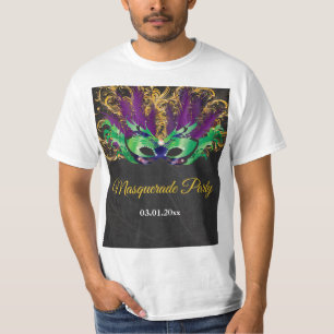仮装パーティーマジカルナイトグリーンパープル金ゴールド Tシャツ