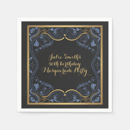 仮装パーティー仮面ボール誕生日 スタンダードカクテルナプキン