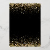 仮装パーティー写真キンセアニェラ 箔招待状 (裏面)