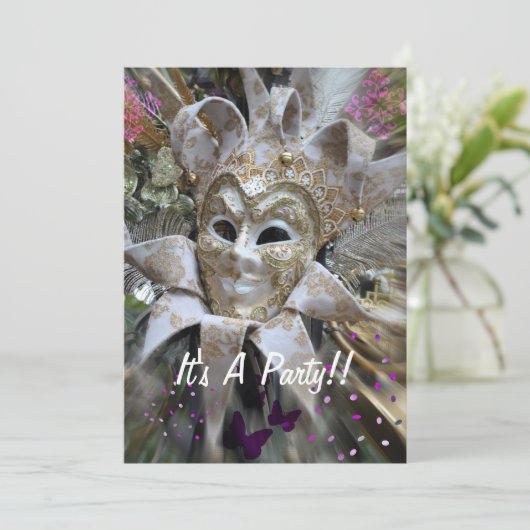 仮装パーティー招待状 招待状 (スタンド正面)