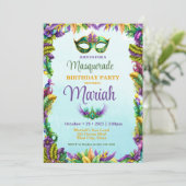 仮装パーティー誕生日招待状 招待状 (スタンド正面)