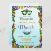 仮装パーティー誕生日招待状 招待状 (正面/裏面)