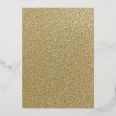 仮装パーティー金ゴールドレッドローズレースキンセアニェラ 箔招待状 (裏面)