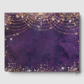 仮装パープル金ゴールドグリッター誕生日 ゲストブック (裏面)