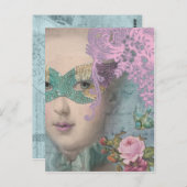 仮装フランスの ポストカード (正面/裏面)