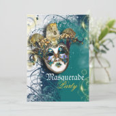 仮装ベネチアンマルディグラのパーティー 招待状 (スタンド正面)