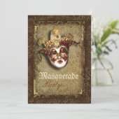 仮装ベネチアンマルディグラのパーティー 招待状 (スタンド正面)