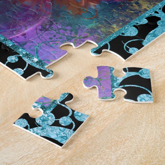 仮装ベネツィアの「マルディグラ」パーティー ジグソーパズル (側面)