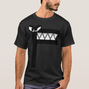 仮装ボーイズの悪人文字ピクセルアルファベットの伝承 Tシャツ