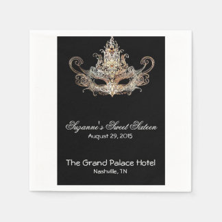 仮装ボールカクテルナプキン スタンダードカクテルナプキン