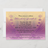 仮装ボールカラフルまつ毛マスク招待状 招待状 (裏面)