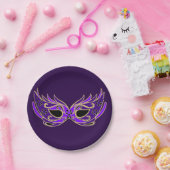 仮装ボール仮面パーティー ペーパープレート (パーティー)