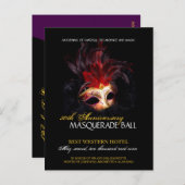 仮装ボール招待状 インビテーションポストカード (正面/裏面)