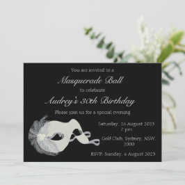 仮装ボール招待状 招待状